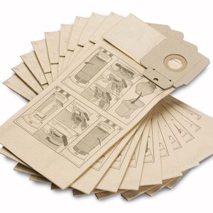 Bolsas de filtro de papel Karcher, 10 unidades, CV 30/1, CV 38/1, CV 38/2, CV 48/2